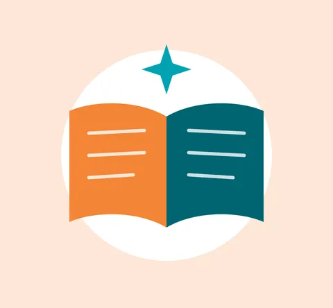 Ilustración de un libro abierto
