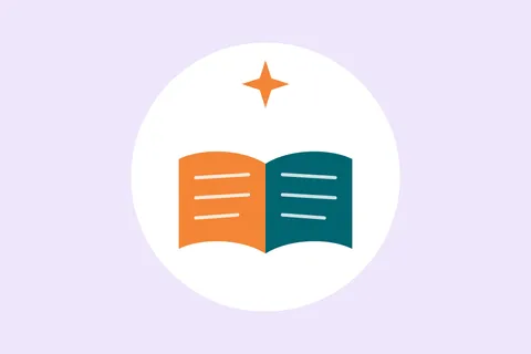 Ilustración de un libro abierto